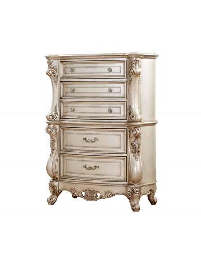 Gray Solid Wood 6-Drawer Double Dresser