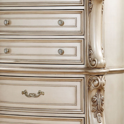 Gray Solid Wood 6-Drawer Double Dresser