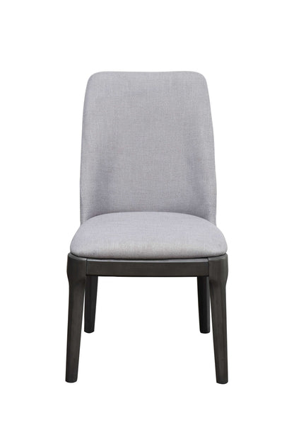 Light Gray & Gray Linen Dining Chair - Set of 2