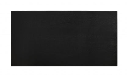 Black Led Wood Glass Coffee Table