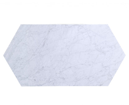 Gray Marble Wood Coffee Table