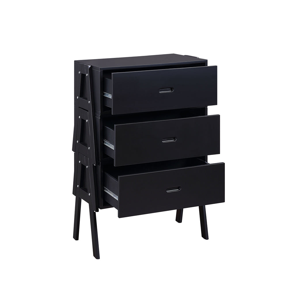 Black Convertible Coffee Table w/ 3 Drawers
