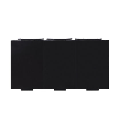Black Convertible Coffee Table w/ 3 Drawers