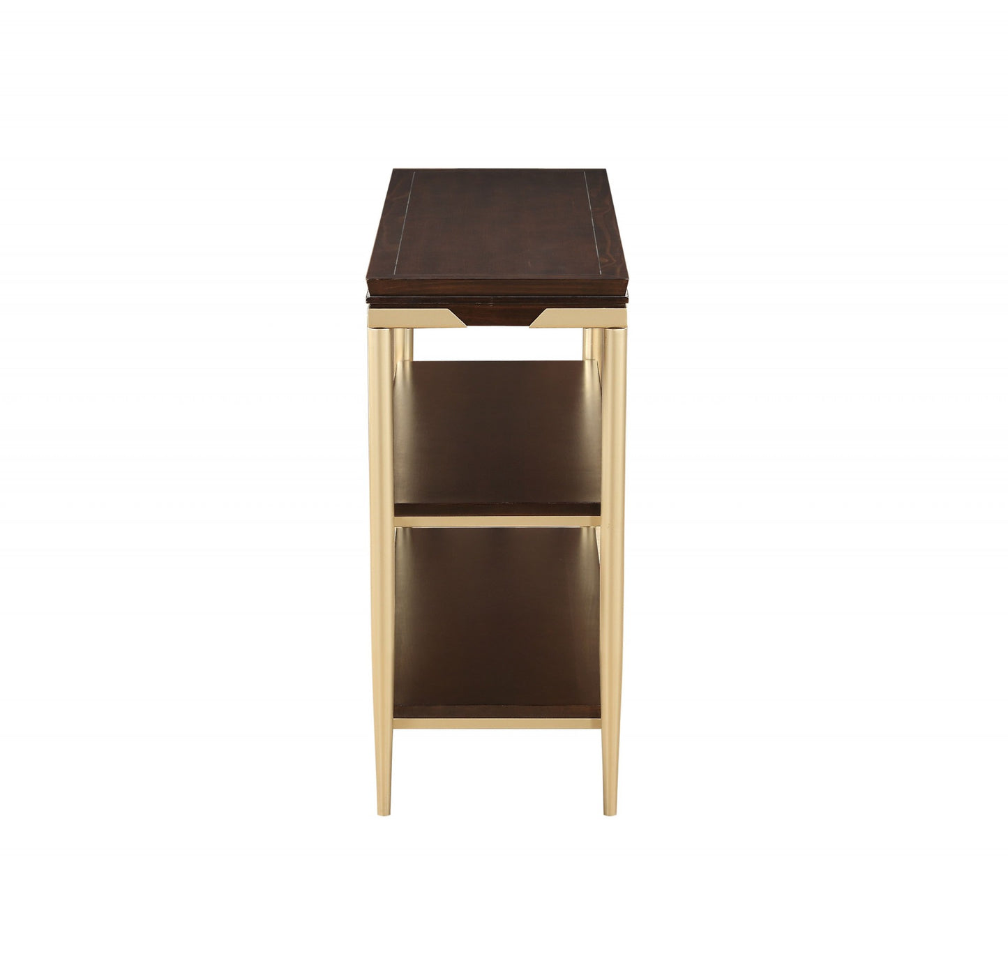 Cherry Metal Wood Sofa Table