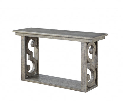 Salvaged Natural Wood Sofa Table