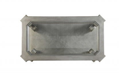 Glass & Solid Wood Coffee Table