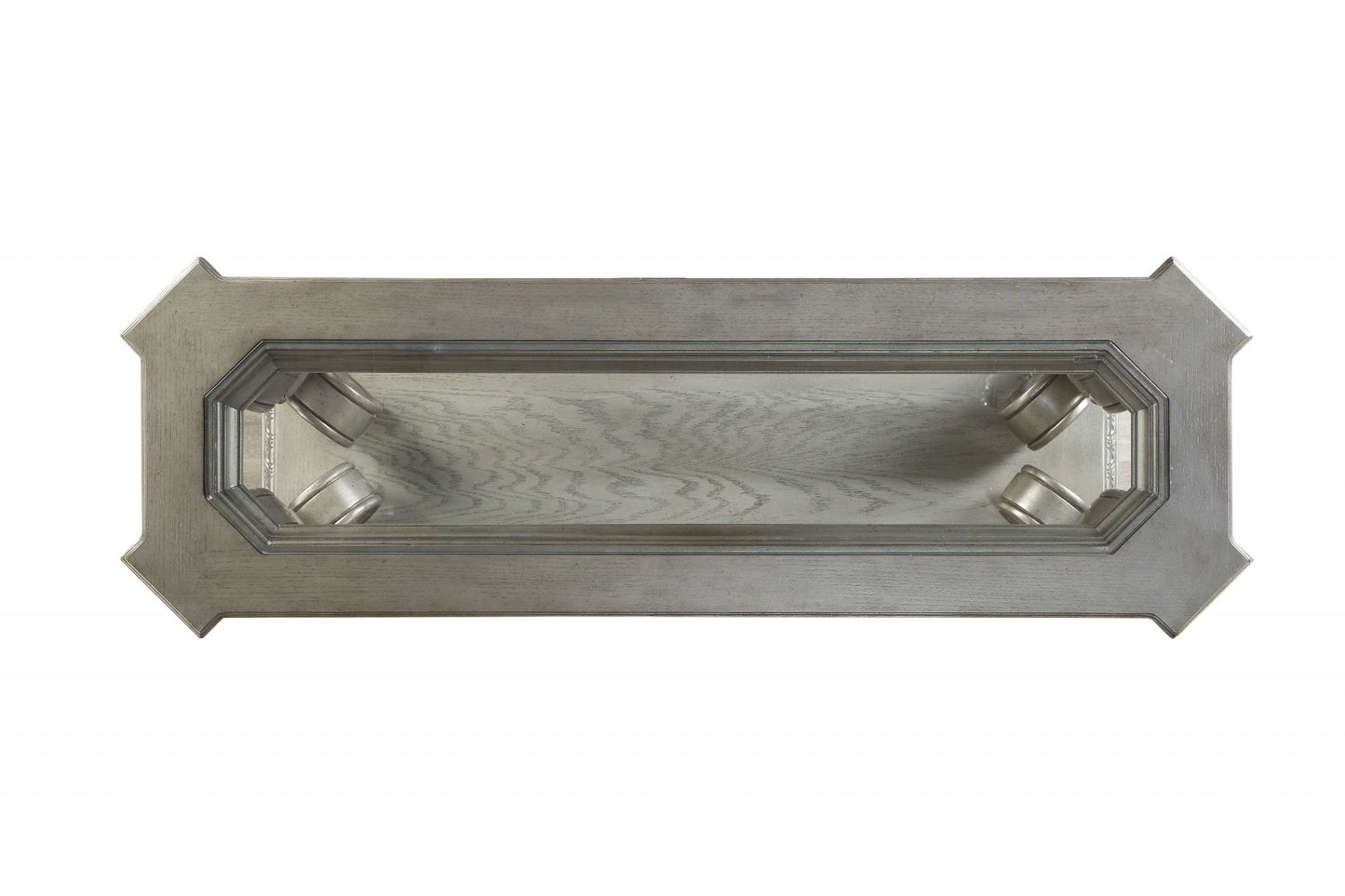 Glass & Solid Wood Coffee Table