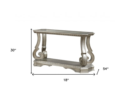 Glass & Solid Wood Coffee Table