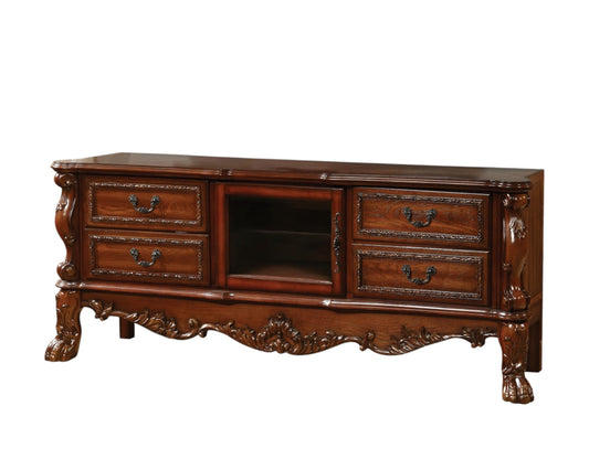 Carved Scrollwork Media Console