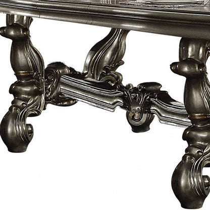 Platinum Solid Wood Trestle Base Dining Table