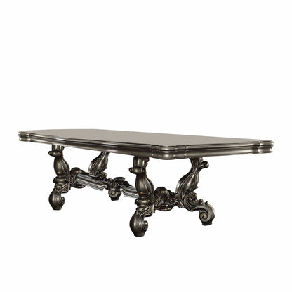 Platinum Solid Wood Trestle Base Dining Table