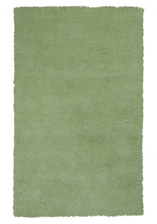 8 x 10 Polyester Spearmint Green Rug
