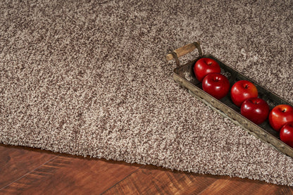 8 x 10 Polyester Beige Heather Rug