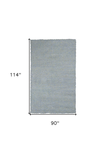 8 x 10 Blue Heather Indoor Shag Rug