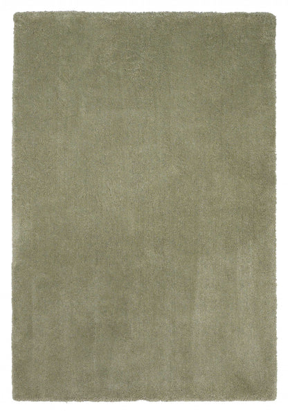 8 x 10  Polyester Sage Rug
