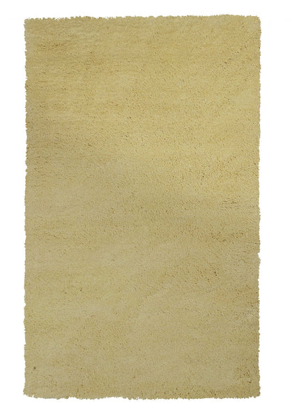 8 x 10 Polyester Canary Yellow Rug
