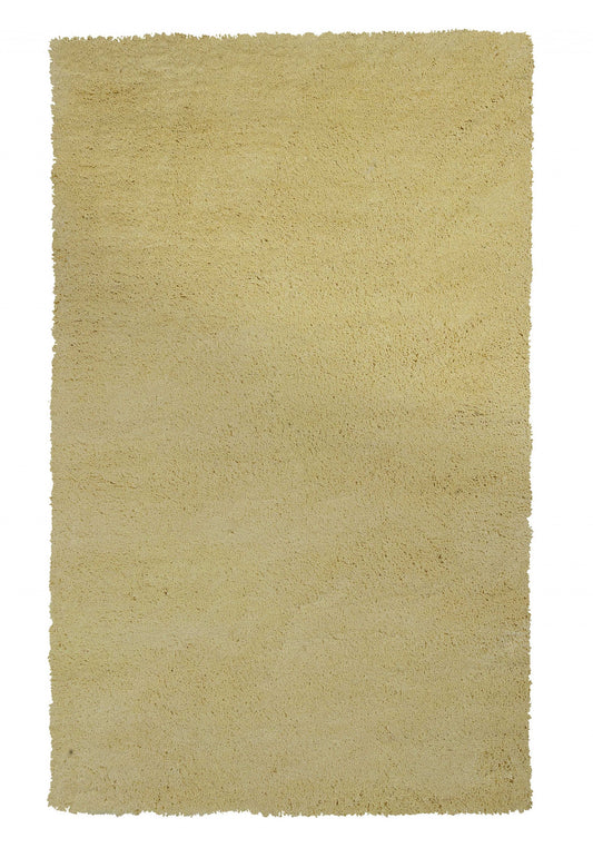 8 x 10 Polyester Canary Yellow Rug