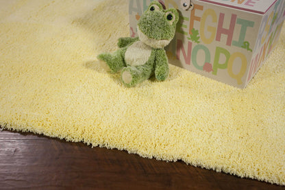 8 x 10 Polyester Canary Yellow Rug
