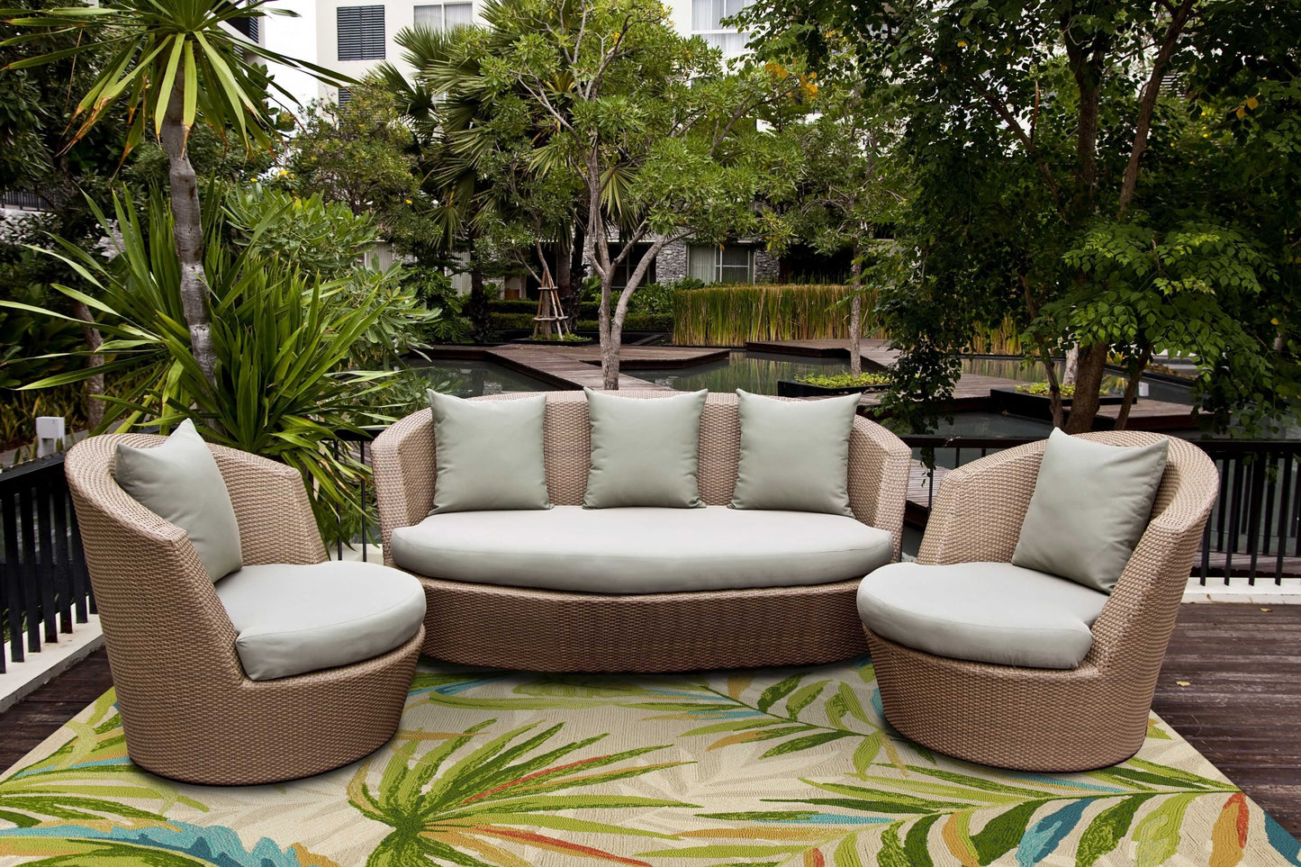 7 x 9  Uv Treated Polypropylene Sand Rug