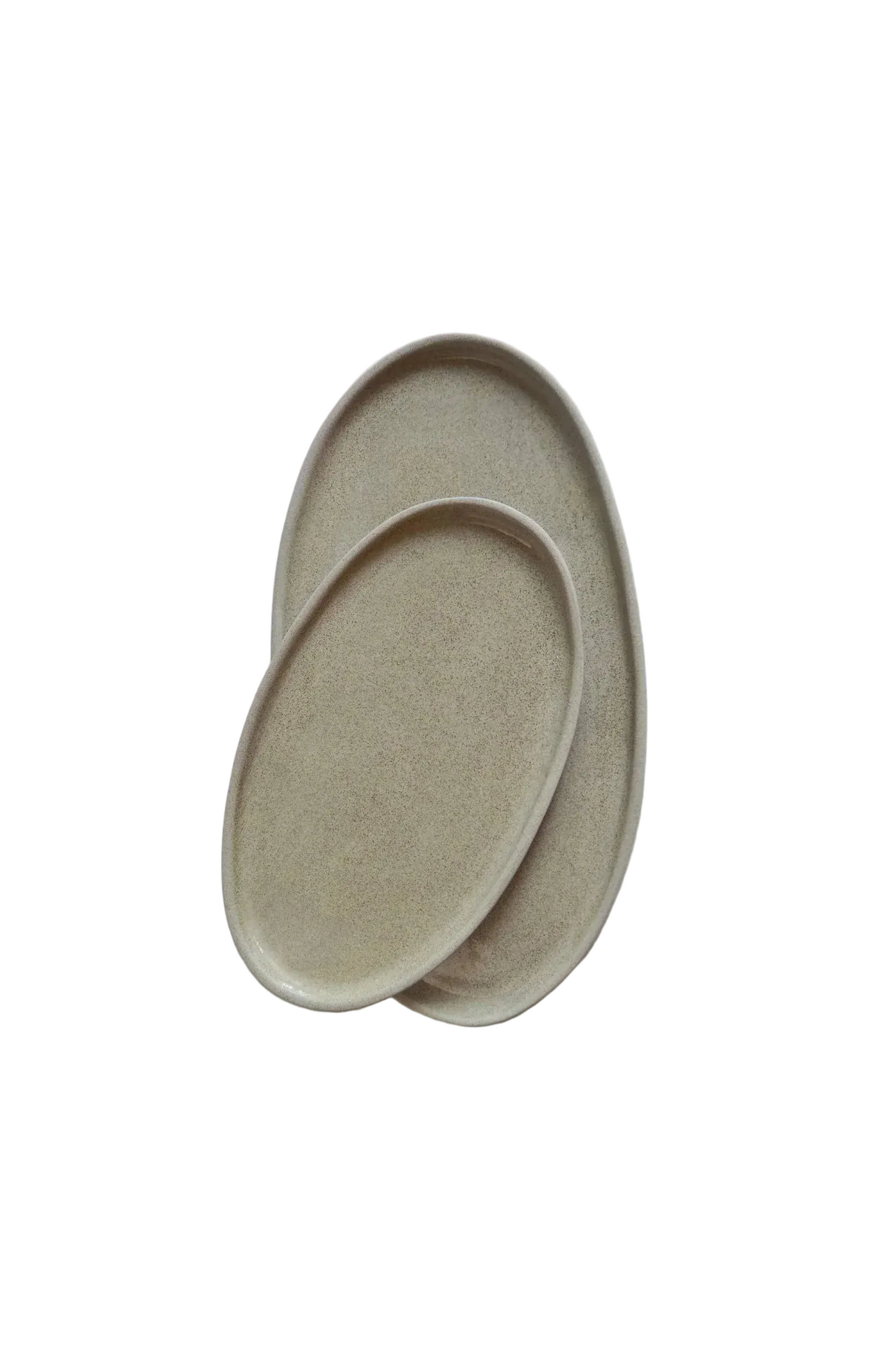 Handmade Stoneware Serving Platter "Concrete"