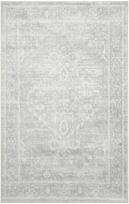 Nourison Astra Light Grey Pet Friendly Machine Washable Rug - 3'3" x 5'