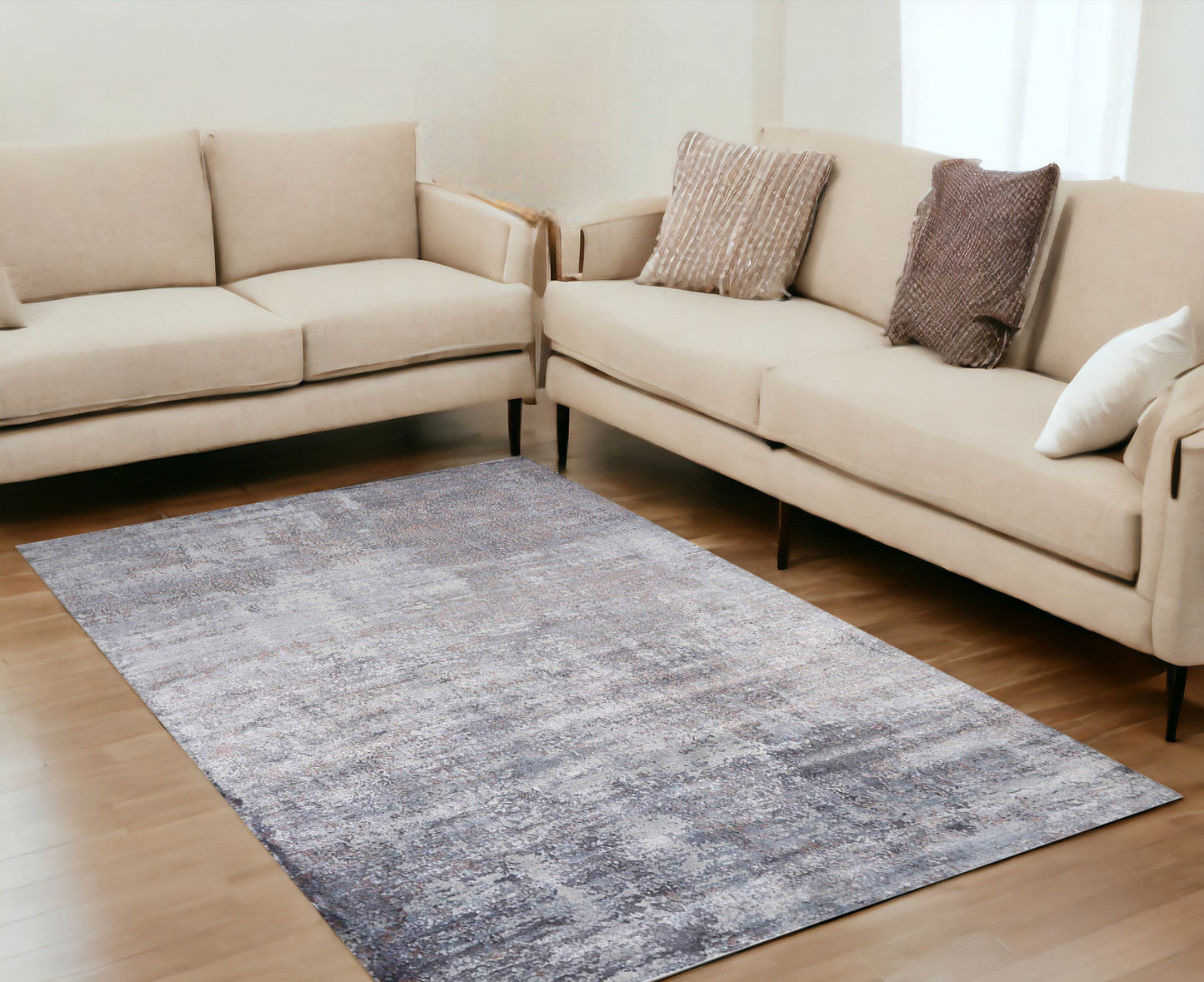 5 x 7  Viscose Slate Rug