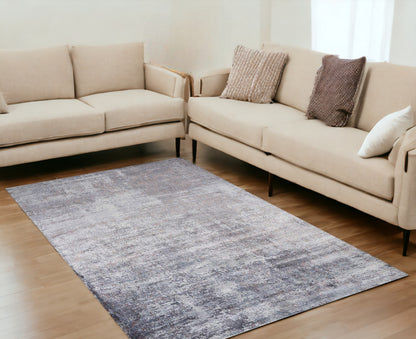 5 x 7  Viscose Slate Rug
