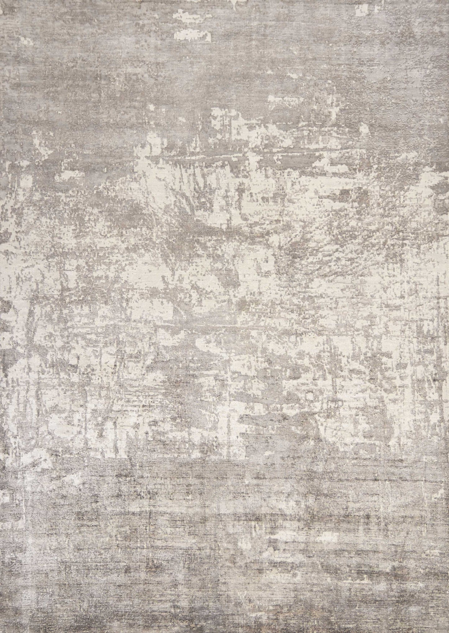5 x 7 Beige Hand Loomed Brushstroke Indoor Rug