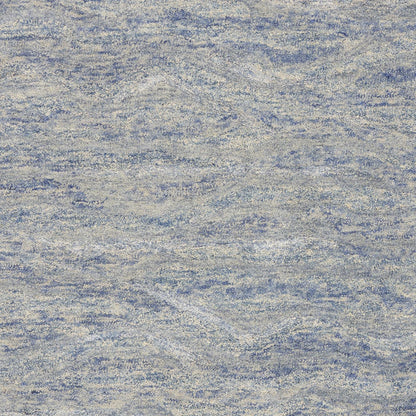 7 x 9 Wool & Viscose Ocean Blue Rug