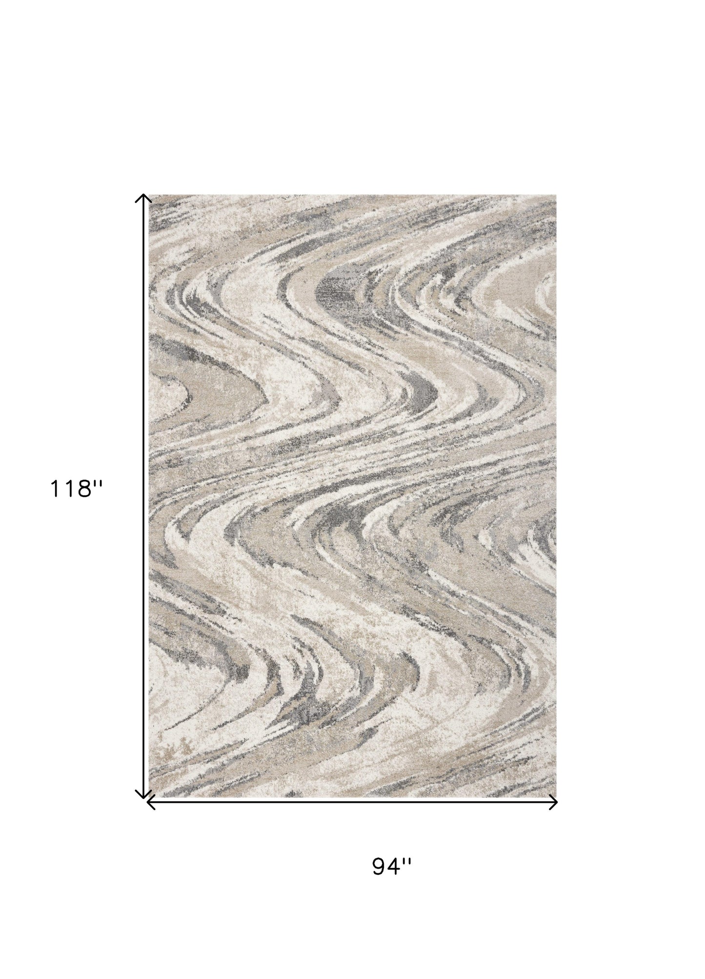 7 x 9  Polypropylene Natural Rug