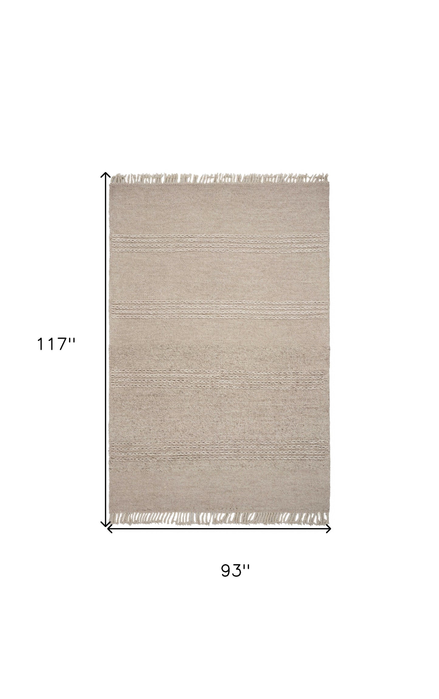7 x 9  Wool Natural Rug