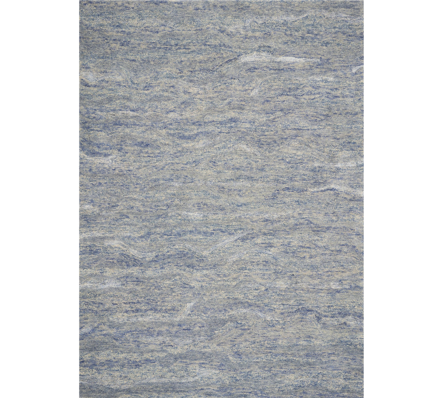9 x 12 Ocean Blue Hand Tufted Indoor Rug