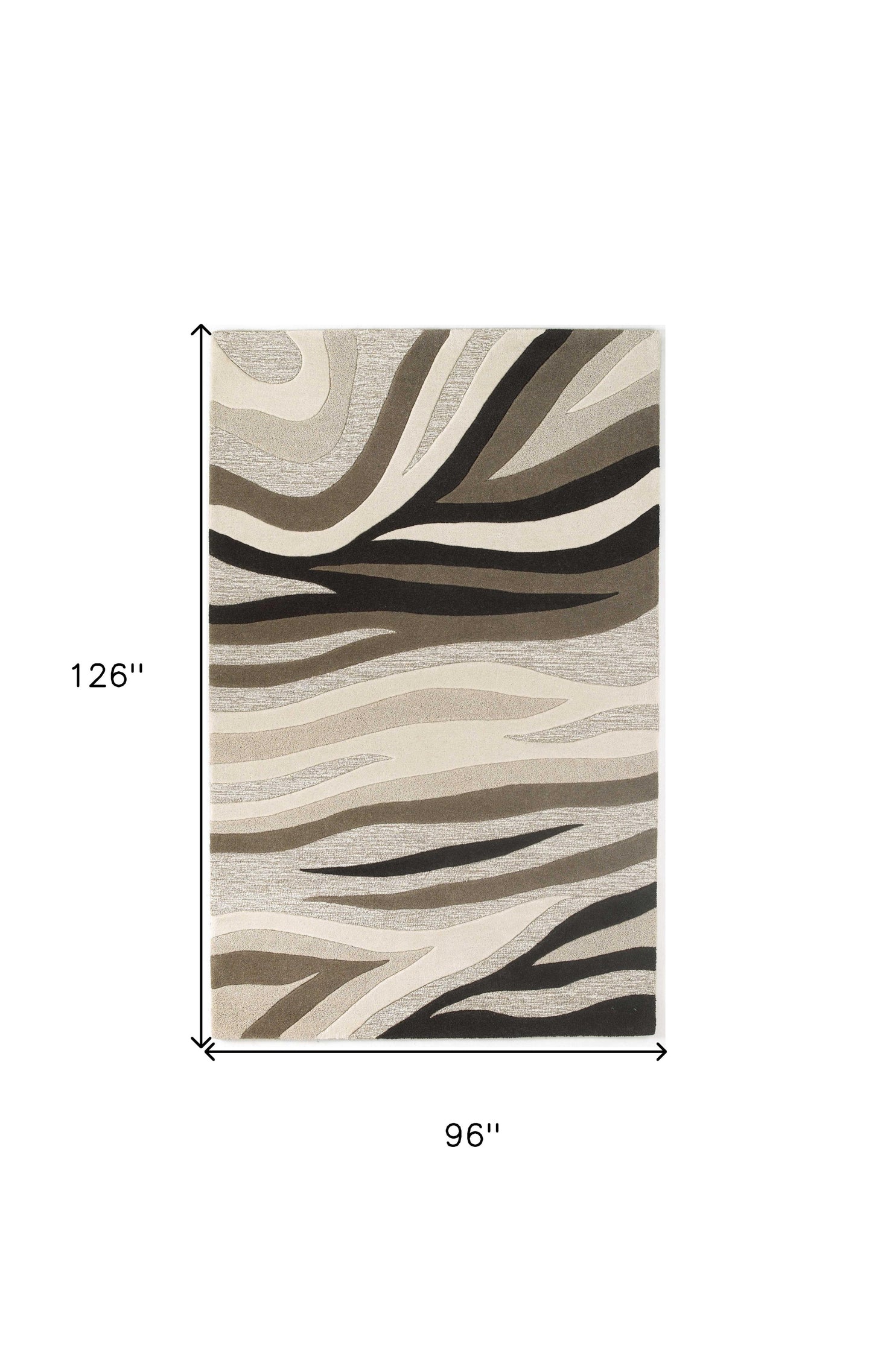 8 x 10 6 Wool Natural Rug