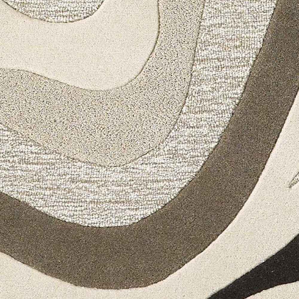 8 x 10 6 Wool Natural Rug