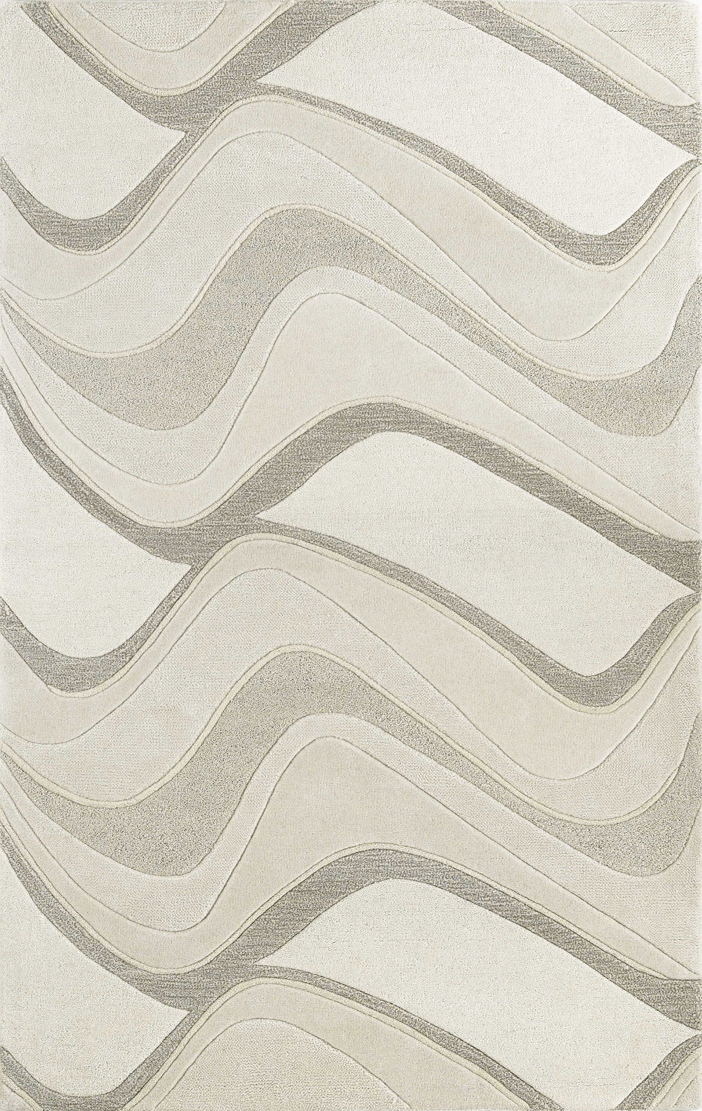8 x 10 6 Wool Ivory  Rug