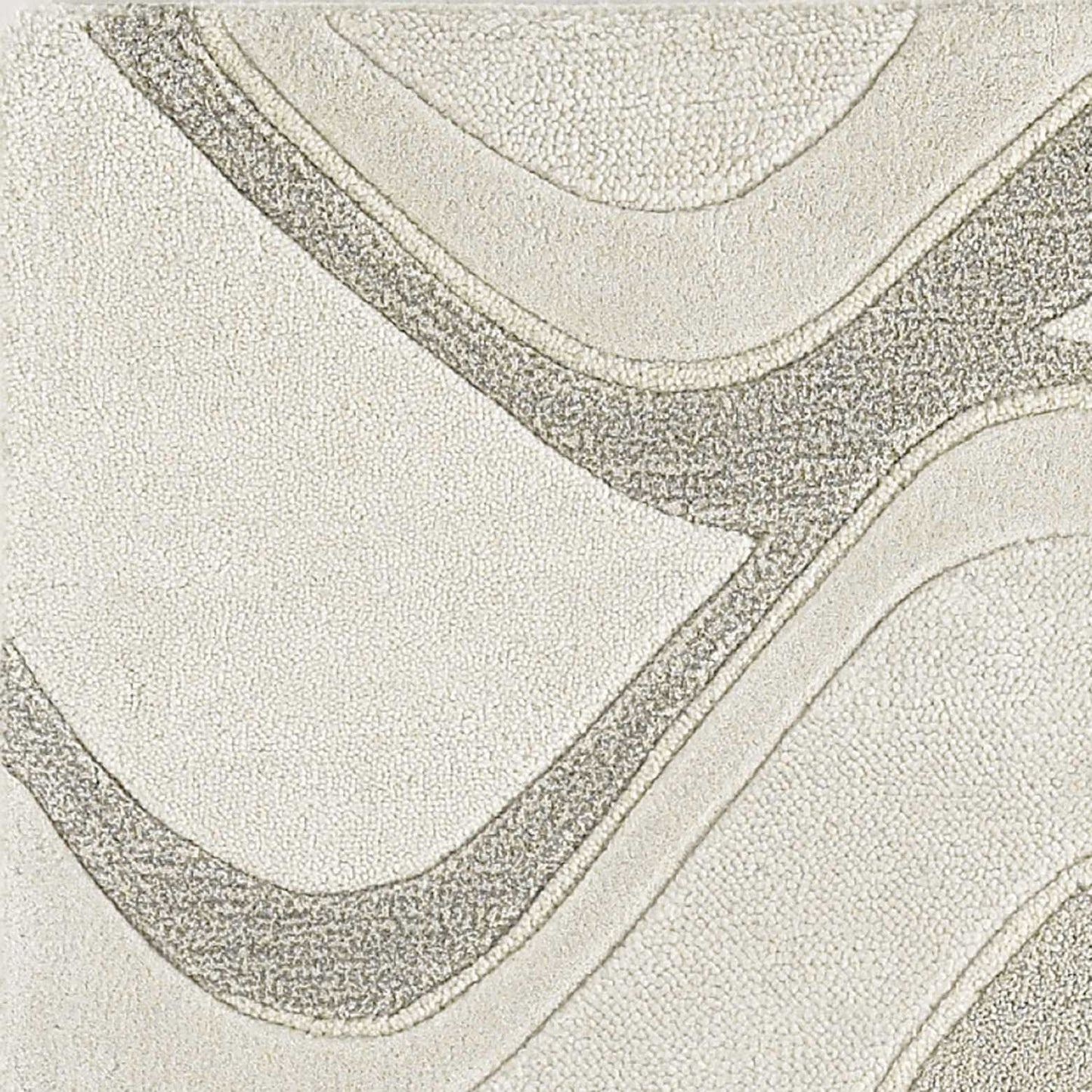 8 x 10 6 Wool Ivory  Rug