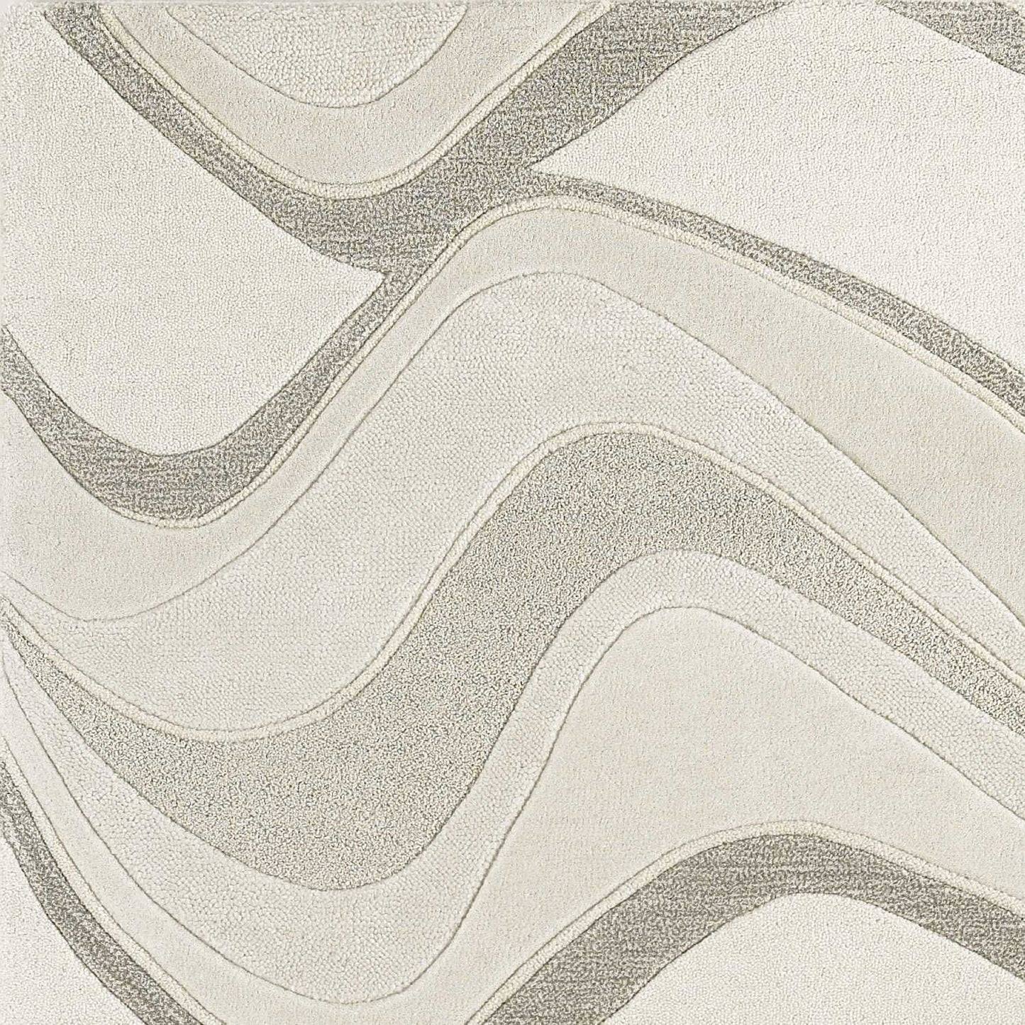 8 x 10 6 Wool Ivory  Rug