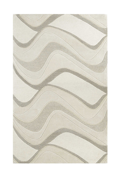 8 x 10 6 Wool Ivory  Rug