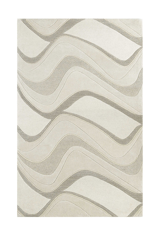 8 x 10 6 Wool Ivory  Rug
