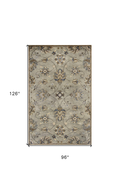 8 x 10 6 Wool Grey Rug