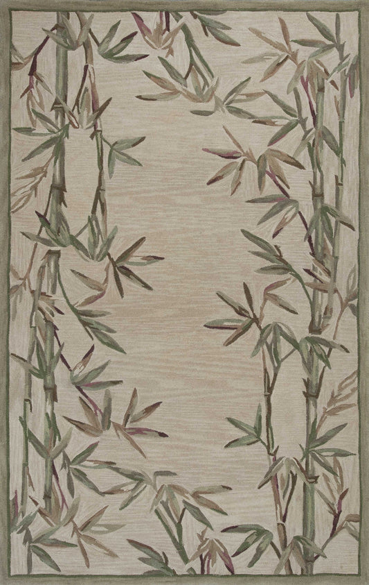 8 x 10 Ivory Wool Handmade Rug