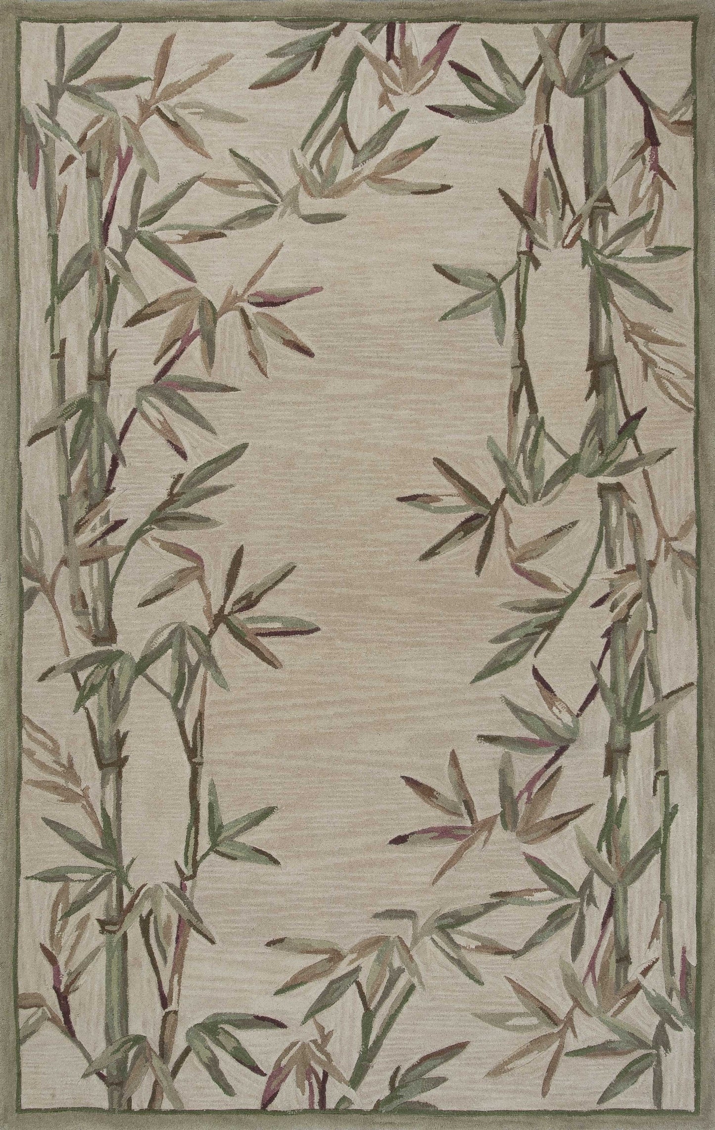 8 x 10 Ivory Wool Handmade Rug