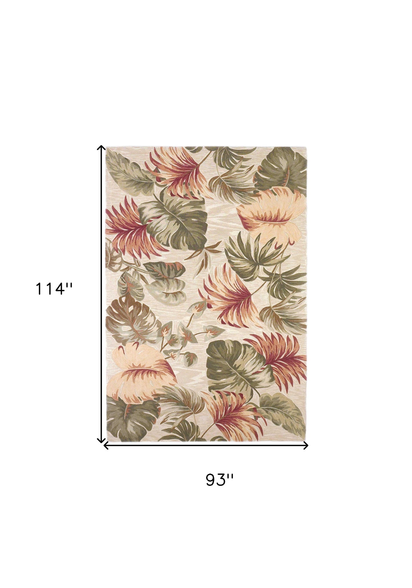 7 x 9  Wool Beige Rug