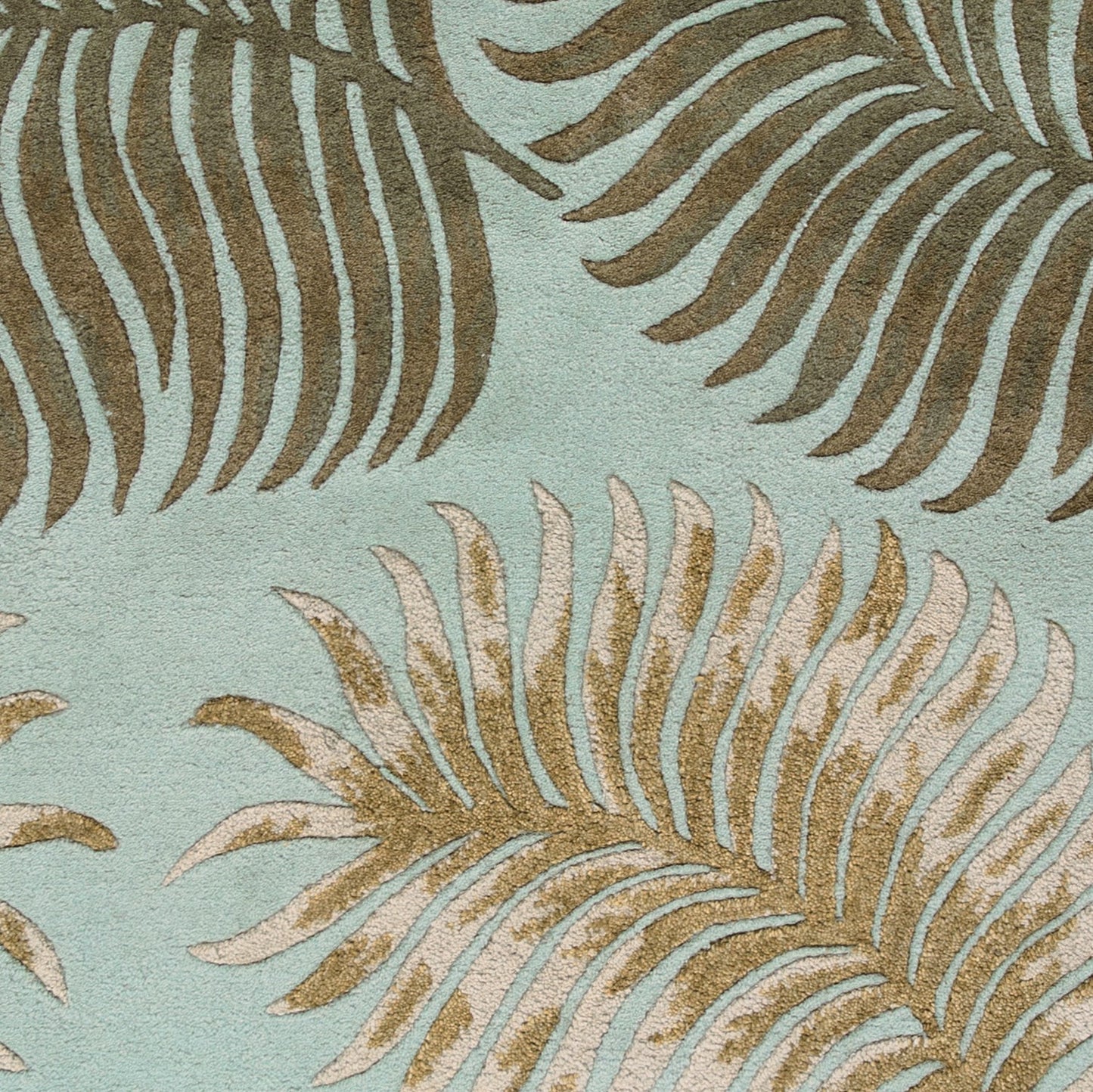8 x 10 6 Wool Aqua Rug