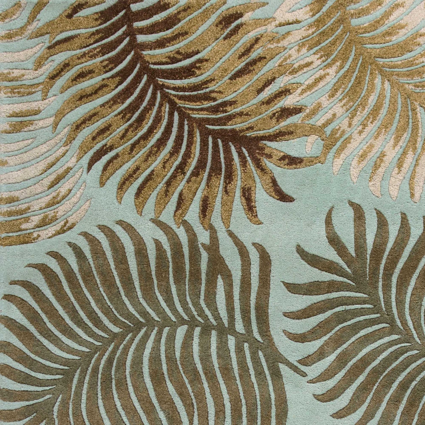 8 x 10 6 Wool Aqua Rug