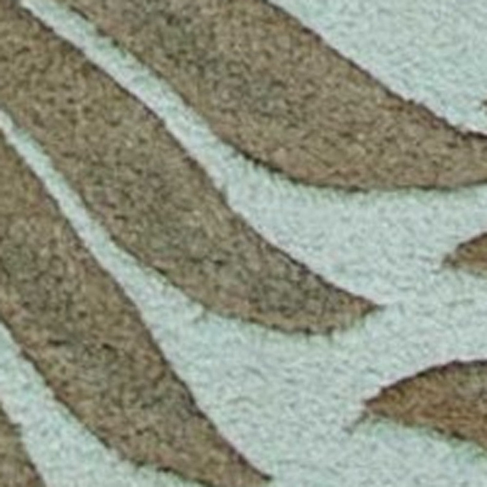 8 x 10 6 Wool Aqua Rug