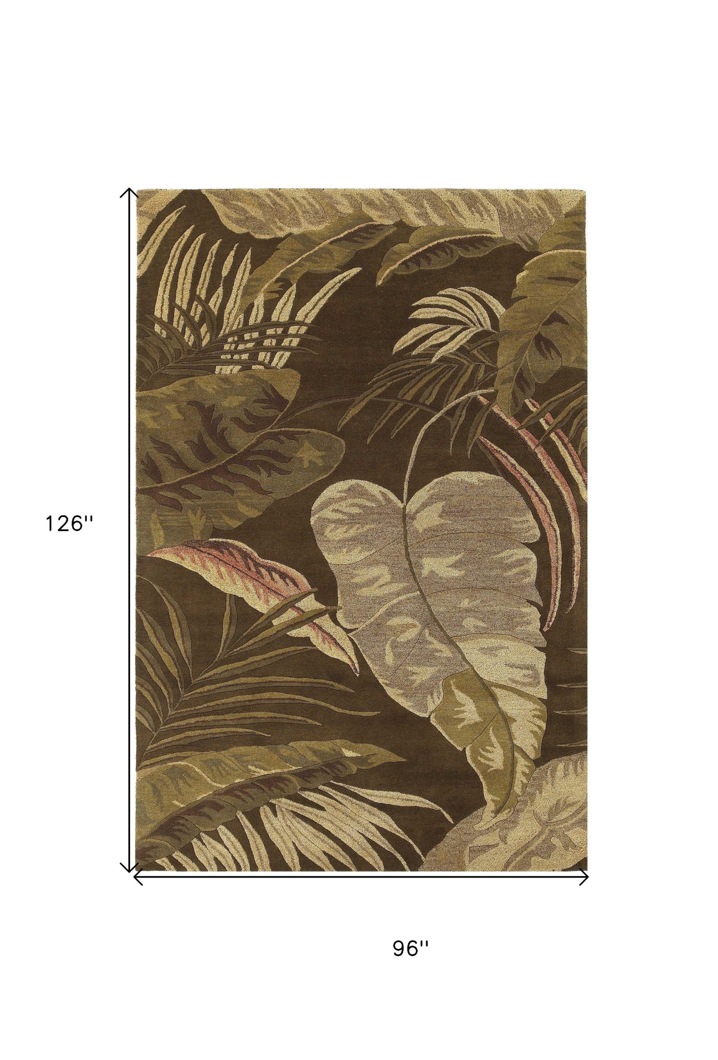8 x 10 6 Wool Mocha Rug