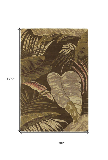 8 x 10 6 Wool Mocha Rug