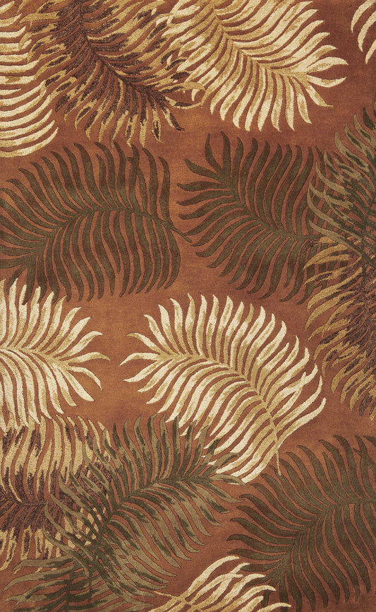 8 x 10 6 Wool Rust Rug