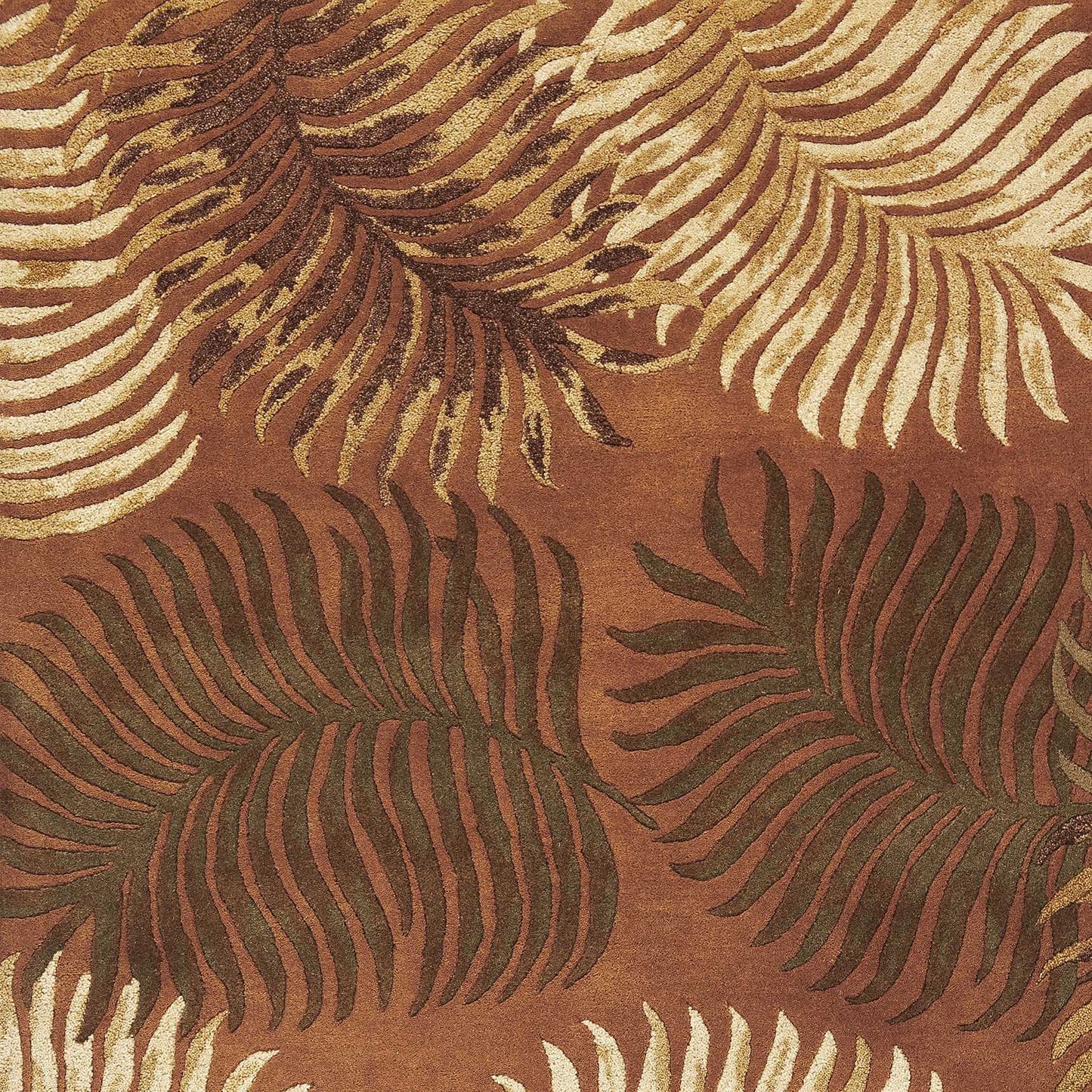 8 x 10 6 Wool Rust Rug